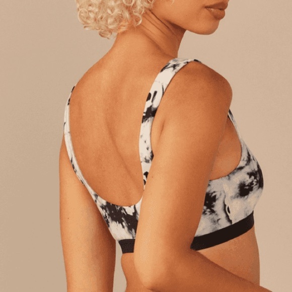 MeUndies Black and White Bralette Intimates & Sleepwear New SZ M - Picture 4 of 5